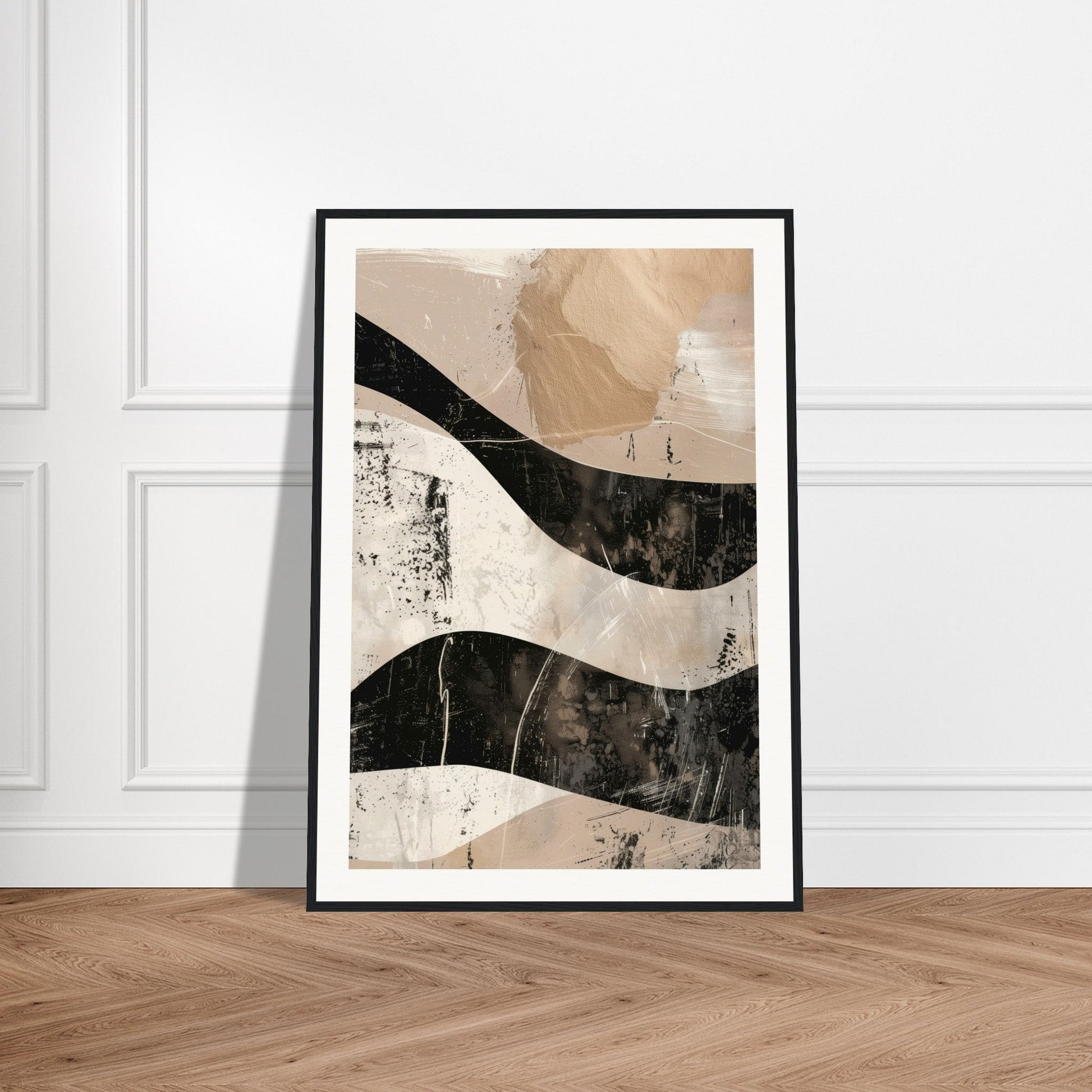 Affiche Abstrait Taupe Beige ( )