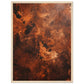 Affiche Abstrait Terracotta ( 45x60-cm-Bois-clair)