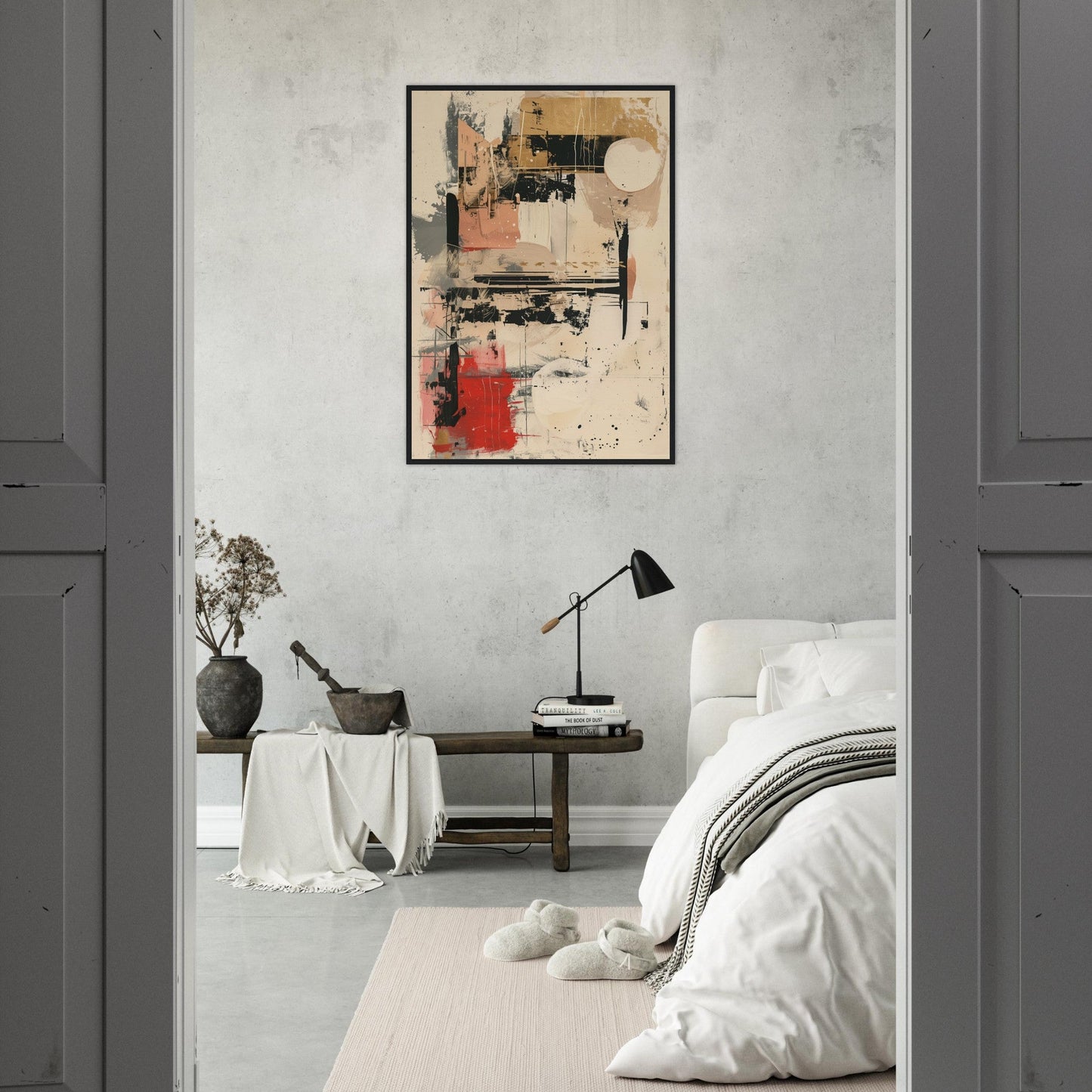 Affiche Abstraite Beige ( )