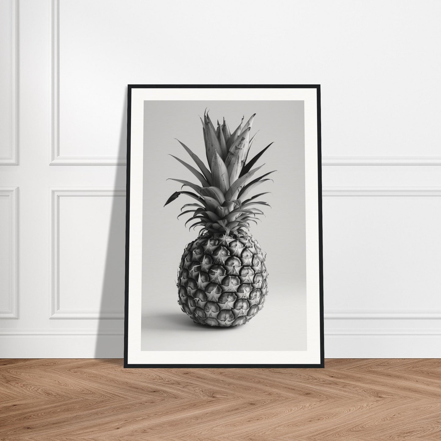 Affiche Ananas Noir et Blanc ( )