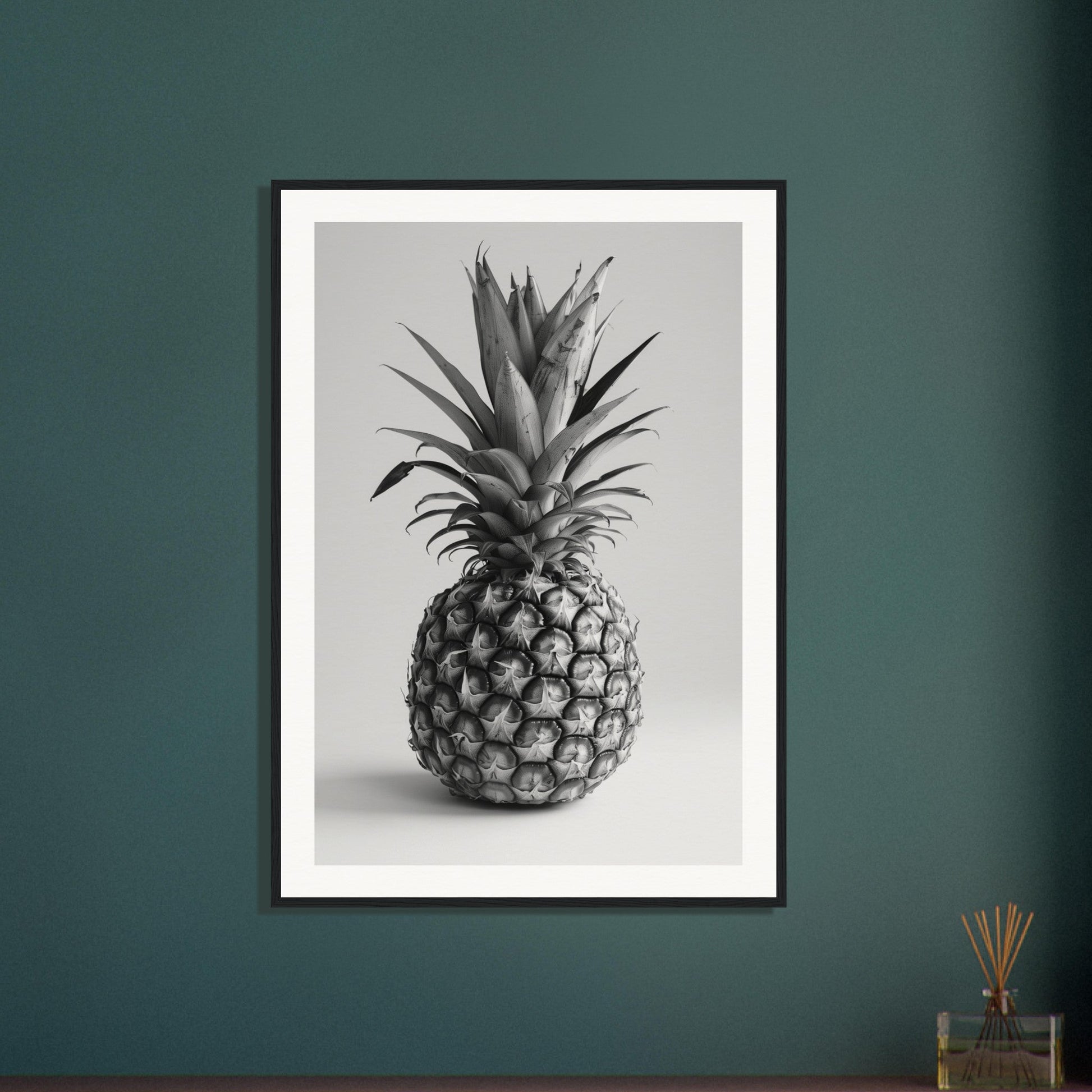 Affiche Ananas Noir et Blanc ( )