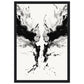 Affiche Art Abstrait Noir et Blanc ( 30x45-cm-Bois-noir)