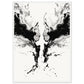 Affiche Art Abstrait Noir et Blanc ( 50x70-cm-Bois-blanc)