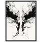 Affiche Art Abstrait Noir et Blanc ( 45x60-cm-Bois-noir)