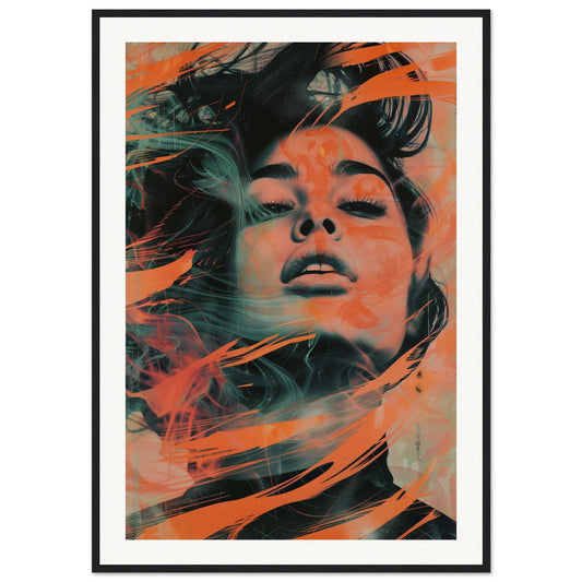 Affiche Art Moderne ( 70x100-cm-Bois-noir)