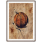 Affiche Basket Ancienne ( 70x100-cm-Bois-foncé)