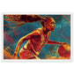 Affiche Basket Féminin ( 30x45-cm-Bois-blanc)