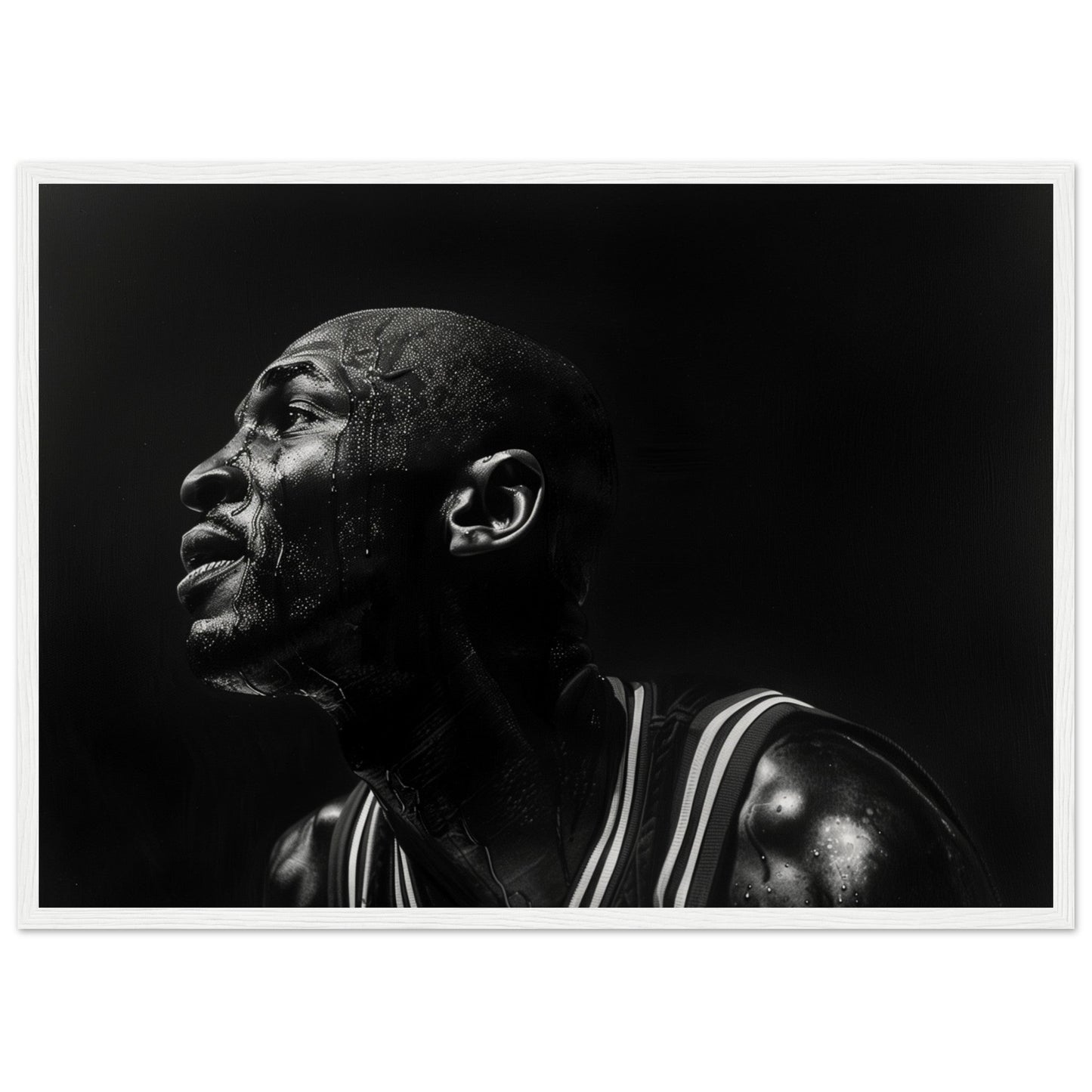 Affiche Basket Jordan ( 50x70-cm-Bois-blanc)