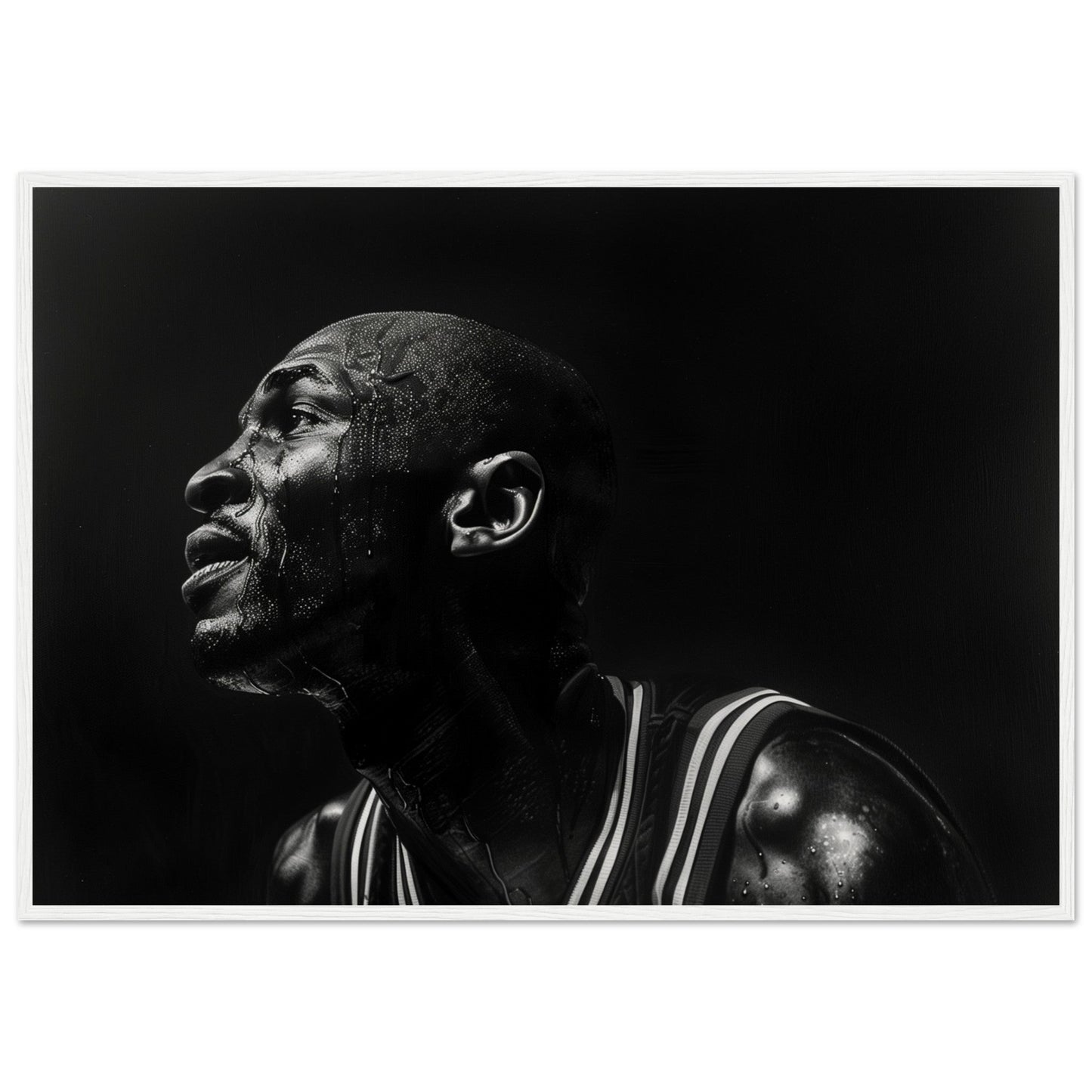 Affiche Basket Jordan ( 70x100-cm-Bois-blanc)