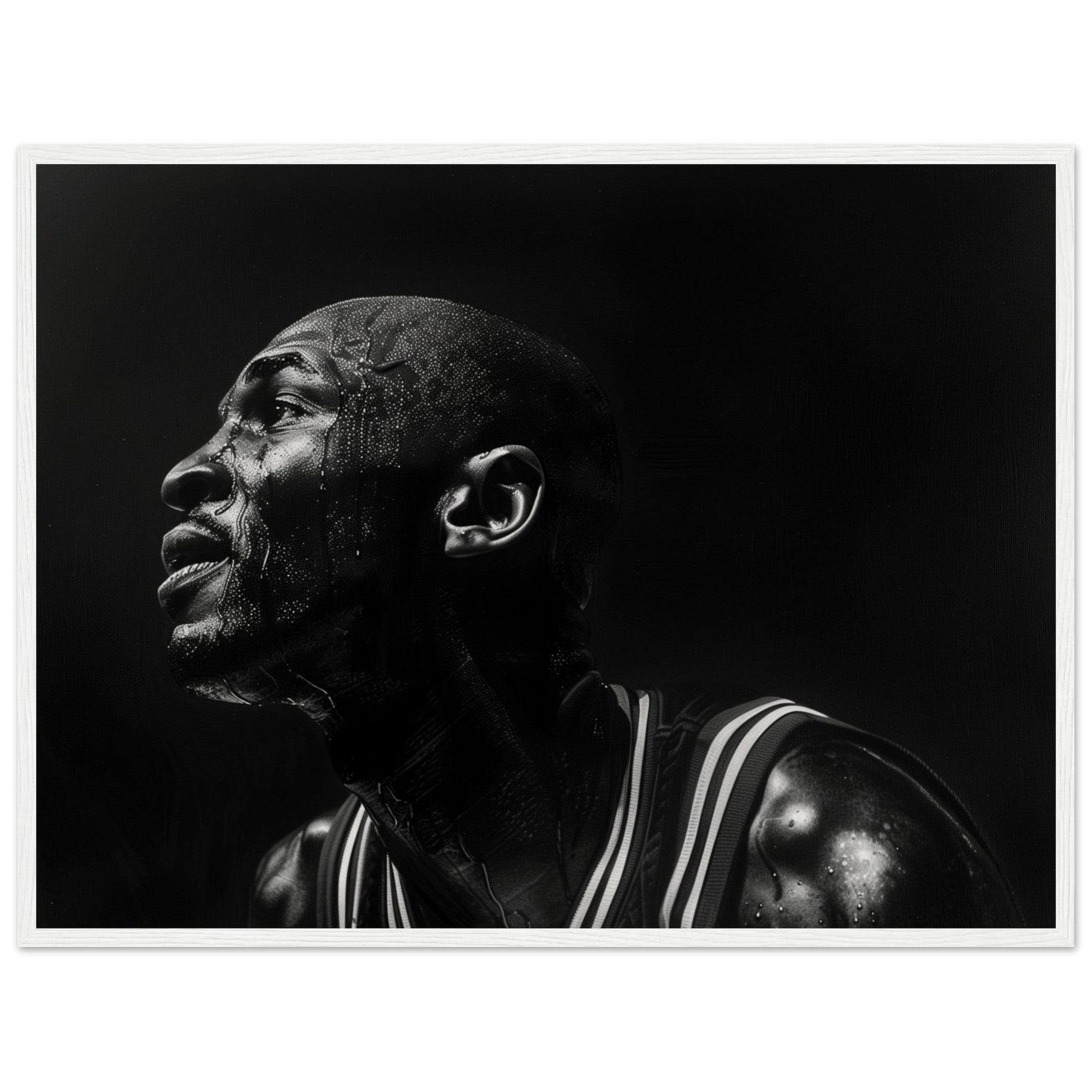 Affiche Basket Jordan ( 60x80-cm-Bois-blanc)