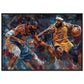 Affiche Basket NBA ( 70x100-cm-Bois-noir)