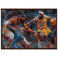 Affiche Basket NBA ( 50x70-cm-Bois-foncé)