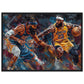 Affiche Basket NBA ( 50x70-cm-Bois-noir)