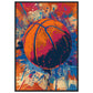 Affiche Basketball ( 70x100-cm-Bois-noir)