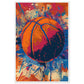 Affiche Basketball ( 60x90-cm-Bois-blanc)