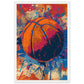 Affiche Basketball ( 30x45-cm-Bois-blanc)