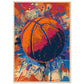 Affiche Basketball ( 70x100-cm-Bois-clair)