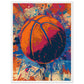 Affiche Basketball ( 45x60-cm-Bois-blanc)