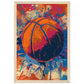 Affiche Basketball ( 30x45-cm-Bois-clair)