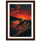 Affiche Biarritz Surf ( 21x29.7-cm-Bois-foncé)