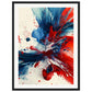 Affiche Bleu Blanc Rouge ( 45x60-cm-Bois-noir)