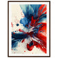 Affiche Bleu Blanc Rouge ( 60x80-cm-Bois-foncé)