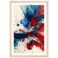 Affiche Bleu Blanc Rouge ( 30x45-cm-Bois-clair)