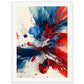 Affiche Bleu Blanc Rouge ( 60x80-cm-Bois-blanc)