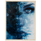 Affiche Bleu Marine ( 45x60-cm-Bois-clair)