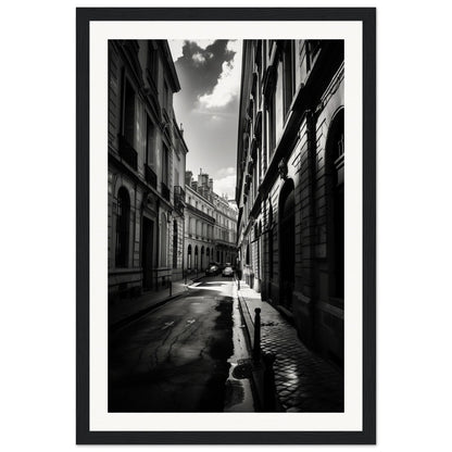 Affiche Bordeaux Noir et Blanc ( 30x45-cm-Bois-noir)