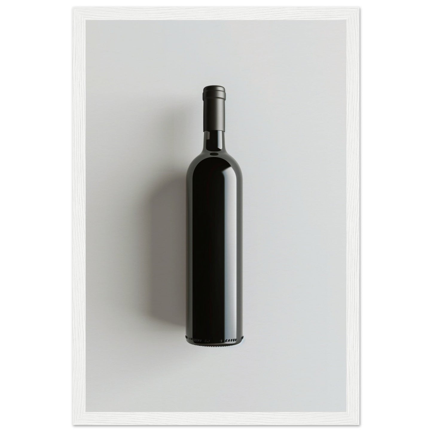 Affiche Bouteille de Vin ( 30x45-cm-Bois-blanc)