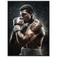 Affiche Boxe Mohamed Ali ( 60x80-cm-Bois-noir)