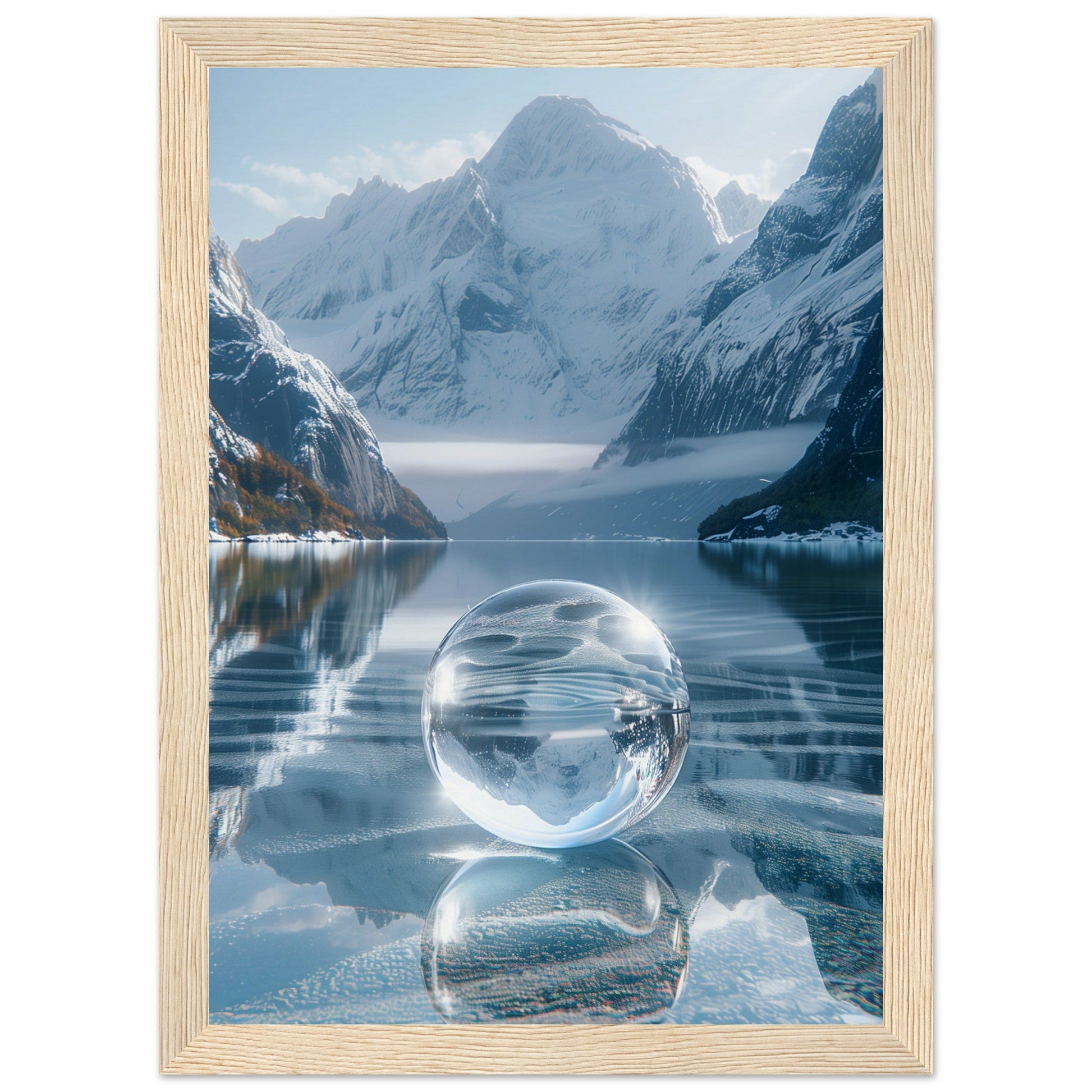 Affiche Bulle Zen ( 21x29.7-cm-Bois-clair)