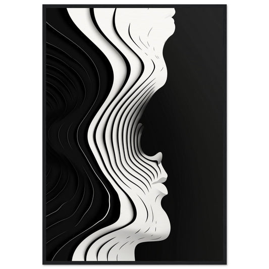 Affiche Chambre Adulte ( 70x100-cm-Bois-noir)