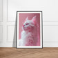 Affiche Chat Rose ( )