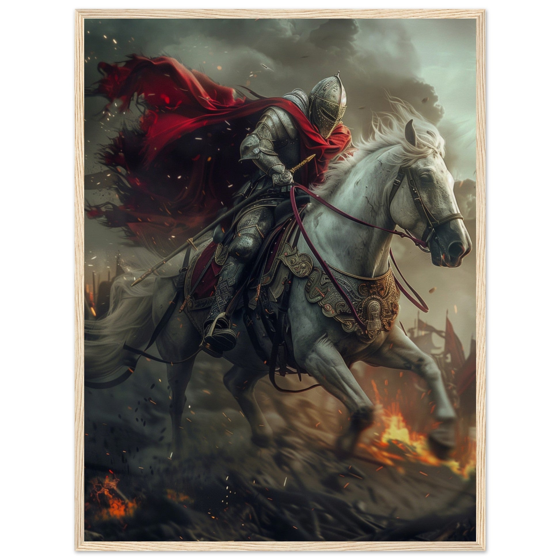 Affiche Cheval De Guerre ( 60x80-cm-Bois-clair)