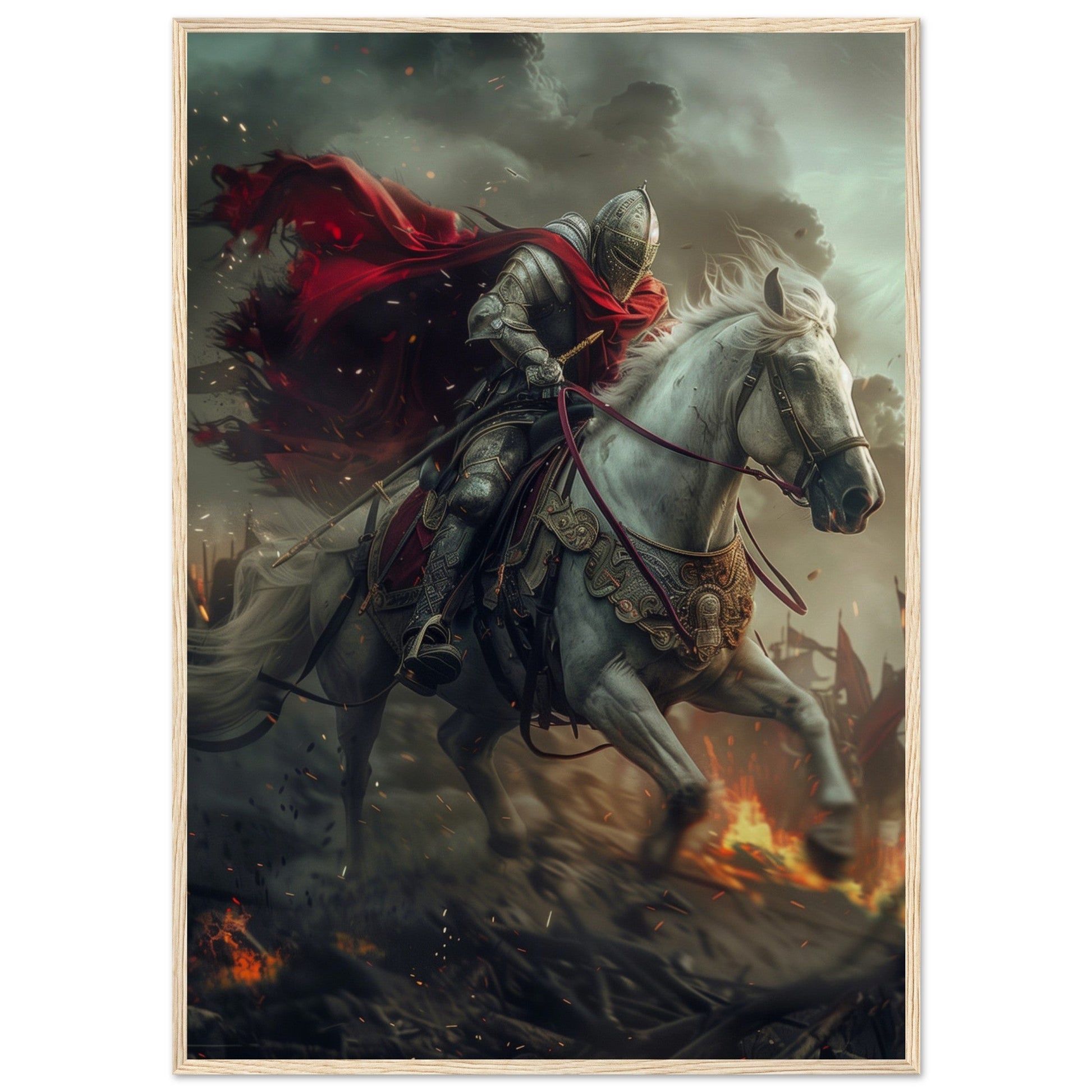 Affiche Cheval De Guerre ( 70x100-cm-Bois-clair)