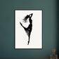 Affiche Danseuse Noir et Blanc ( )