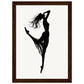 Affiche Danseuse Noir et Blanc ( 21x29.7-cm-Bois-foncé)