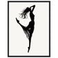 Affiche Danseuse Noir et Blanc ( 45x60-cm-Bois-noir)