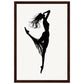 Affiche Danseuse Noir et Blanc ( 30x45-cm-Bois-foncé)