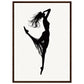 Affiche Danseuse Noir et Blanc ( 50x70-cm-Bois-foncé)