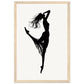 Affiche Danseuse Noir et Blanc ( 30x45-cm-Bois-clair)