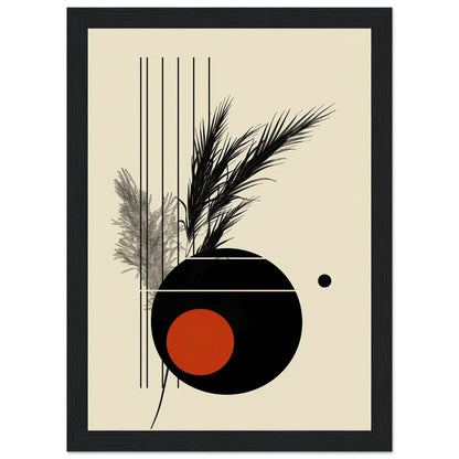 Affiche Déco Chambre ( 21x29.7-cm-Bois-noir)