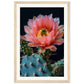 Affiche Fleur De Cactus ( 30x45-cm-Bois-clair)