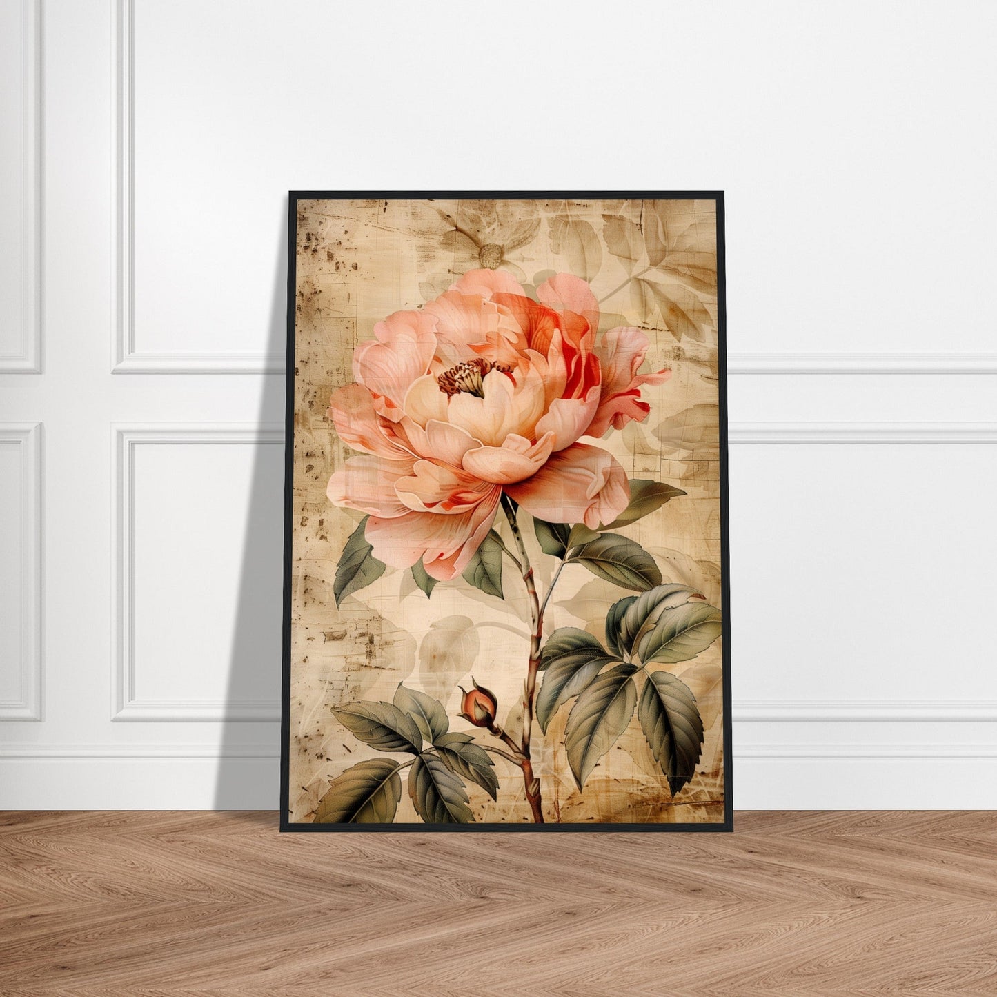 Affiche Fleur Vintage ( )