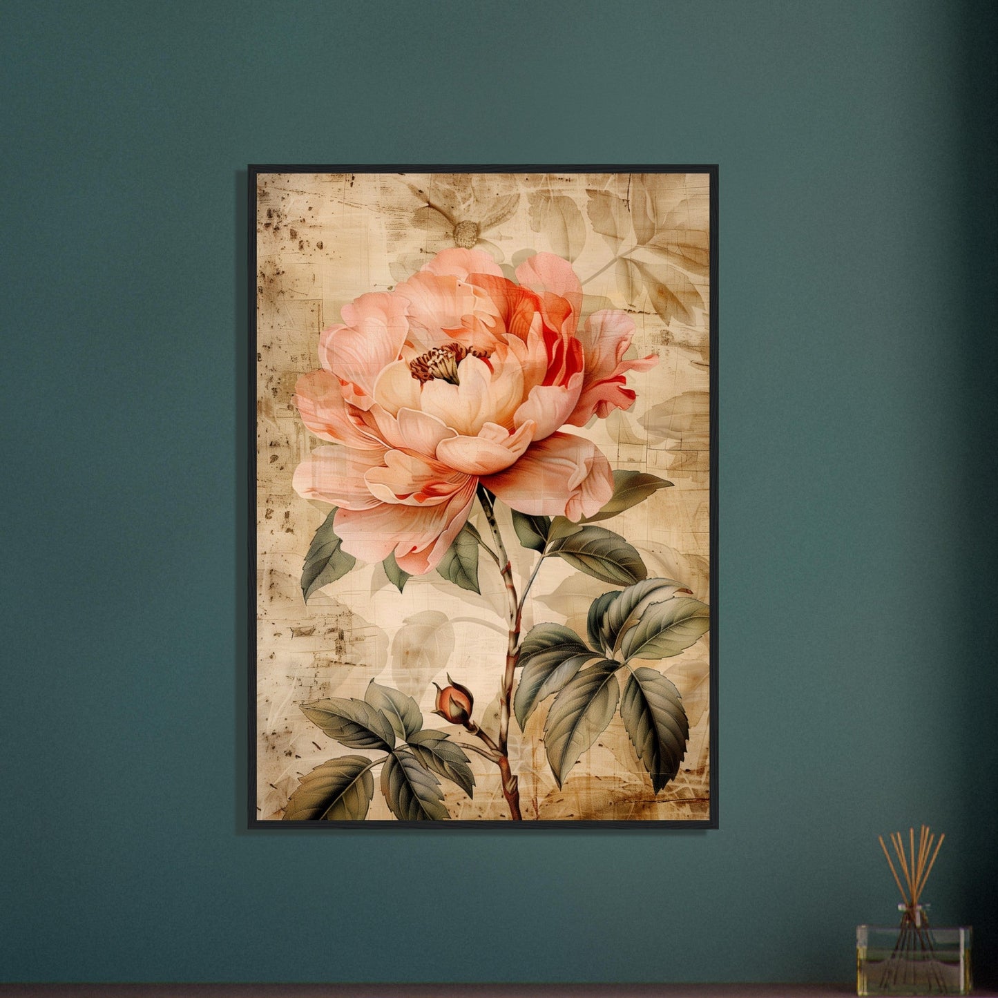 Affiche Fleur Vintage ( )