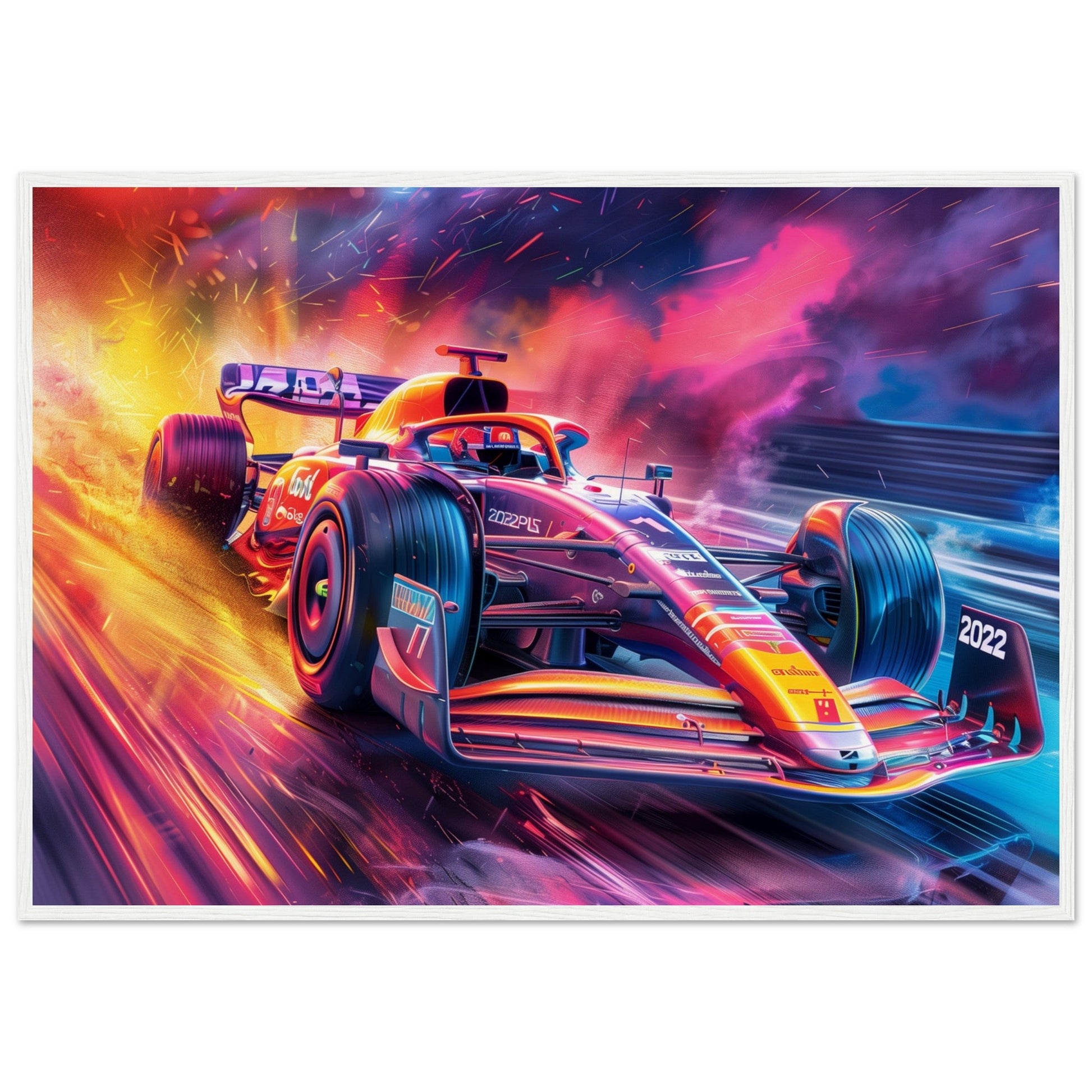 Affiche Formule 1 2022 ( 70x100-cm-Bois-blanc)