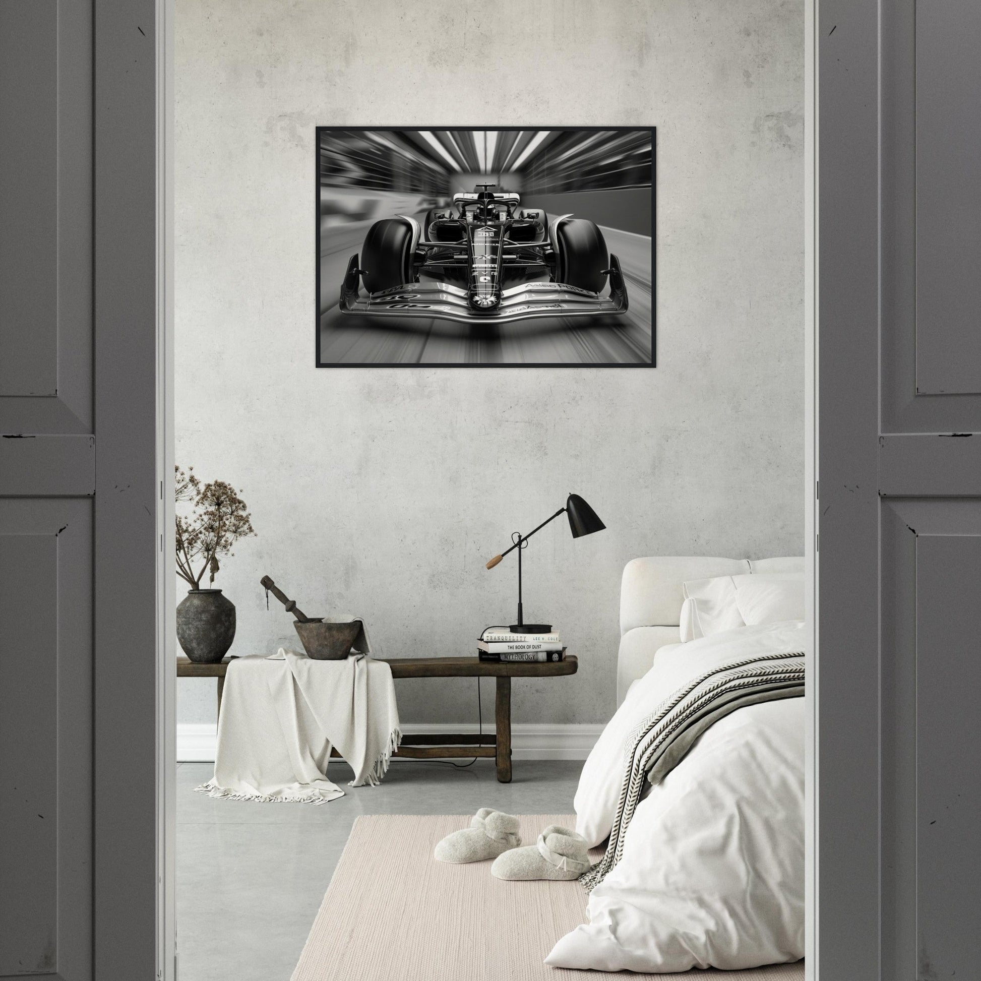 Affiche Formule 1 Noir et Blanc ( )