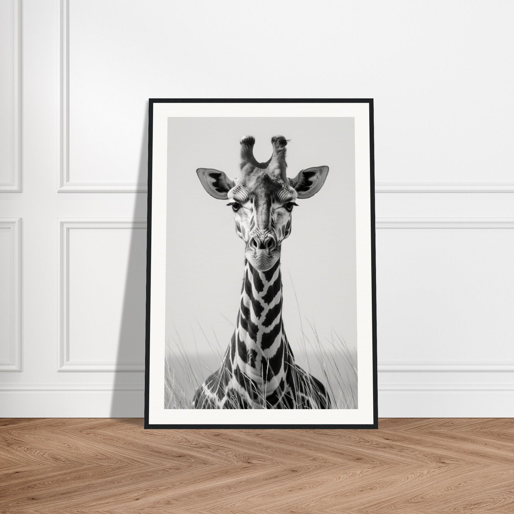 Affiche Girafe Noir et Blanc ( )